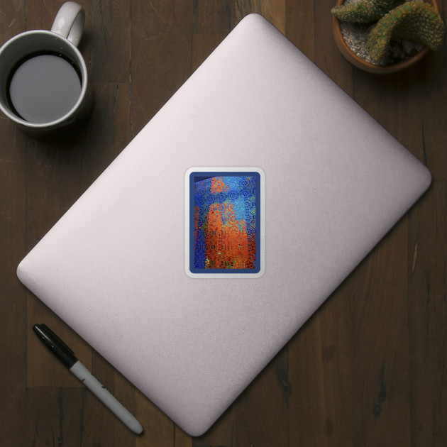 Blue and orange vector design by Art Enthusiast